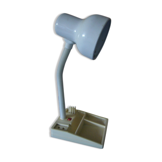 With organizer desk lamp