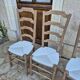 Série de 4 chaises paillées anciennes