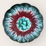 Longwy Tourmaline Platter, France, vintage 1960s, XL