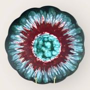 Longwy Tourmaline Platter, France, vintage 1960s, XL