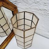 Mother-of-pearl and brass lampshade