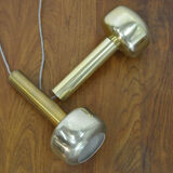 Pair of Guldpendel hanging lamps by Vilhelm Lauritzen for Louis Poulsen, Danish 1960s