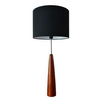 Scandinavian teak table lamp, 1960s