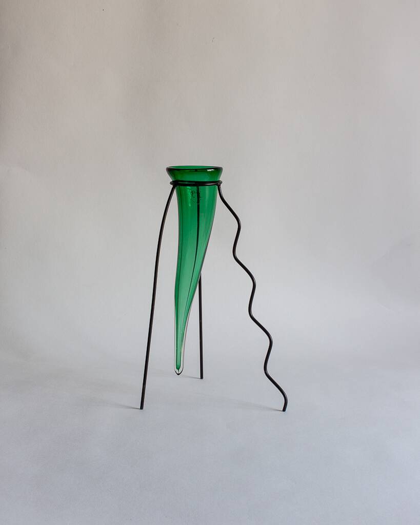 Blown glass vase, Hysteria, France, 80s/90s