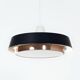 Metal pendant lamp by j.j.m. hoogervorst for anvia, 1960s | rare model