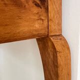 Vintage wood and marble console desk