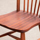 Série de 4 chaises scandinaves à dossier baton 1960