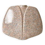 Virebent lens design vase with granite look, 1970s