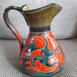 Vintage signed pitcher in Italian ceramic