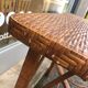 Table basse rotin vintage, 1950