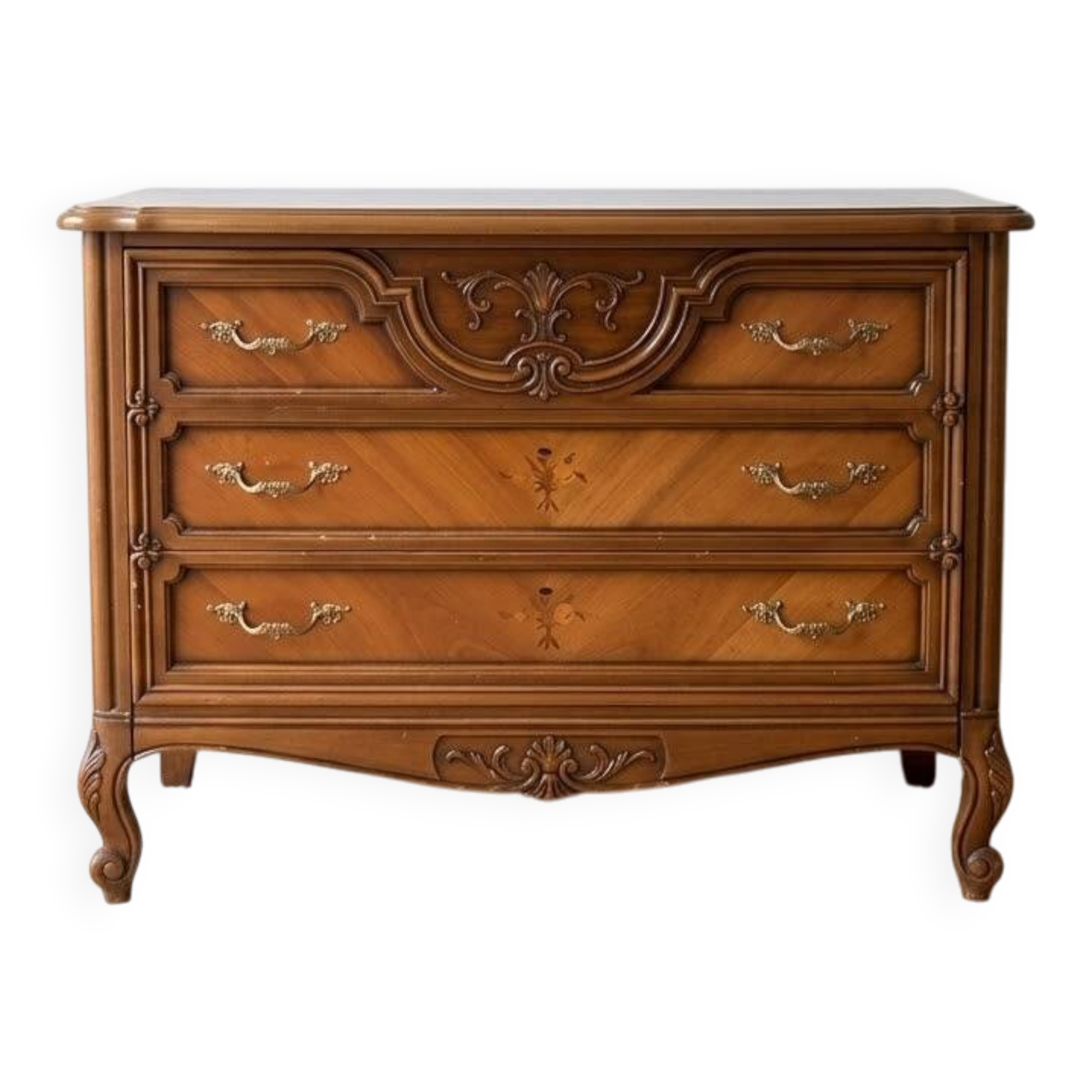 Antique wooden chest of drawers