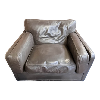 Design leather armchair