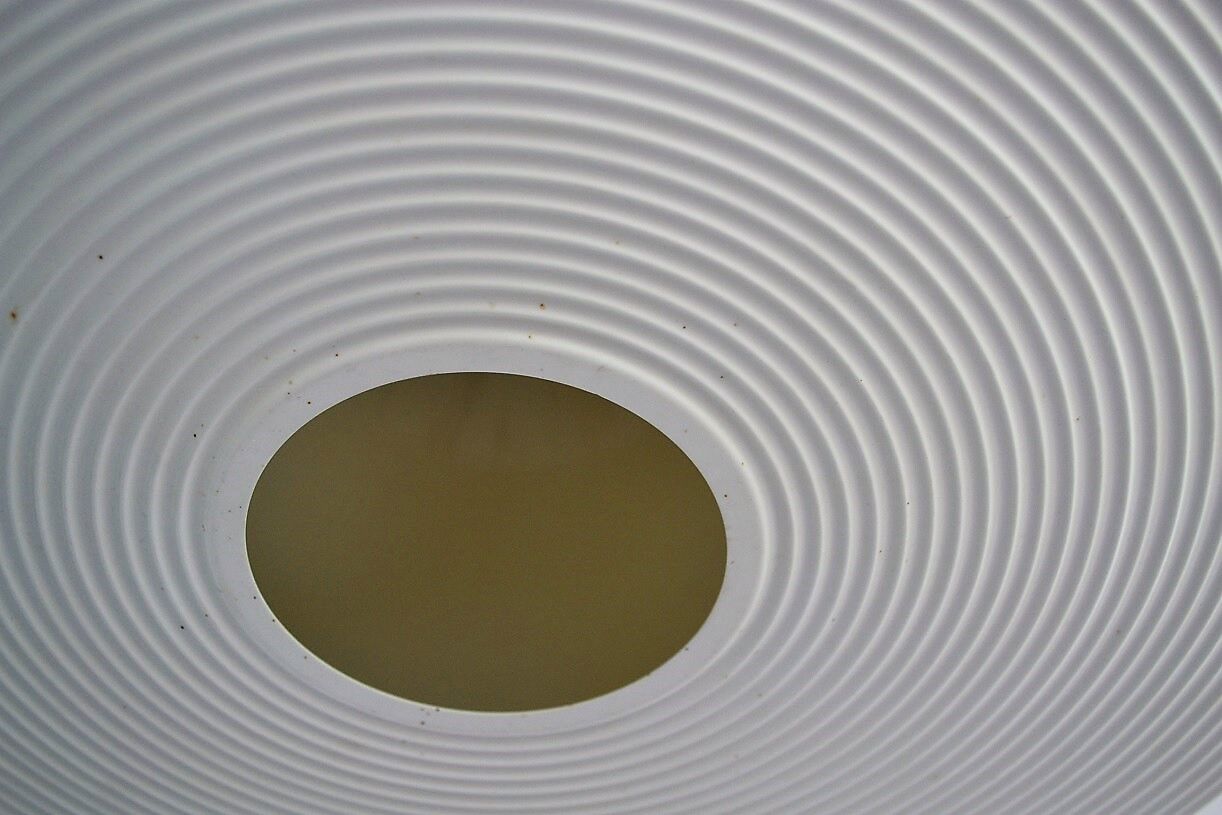 Vintage aluminum  hanging brushed ERCO - Germany s 1970