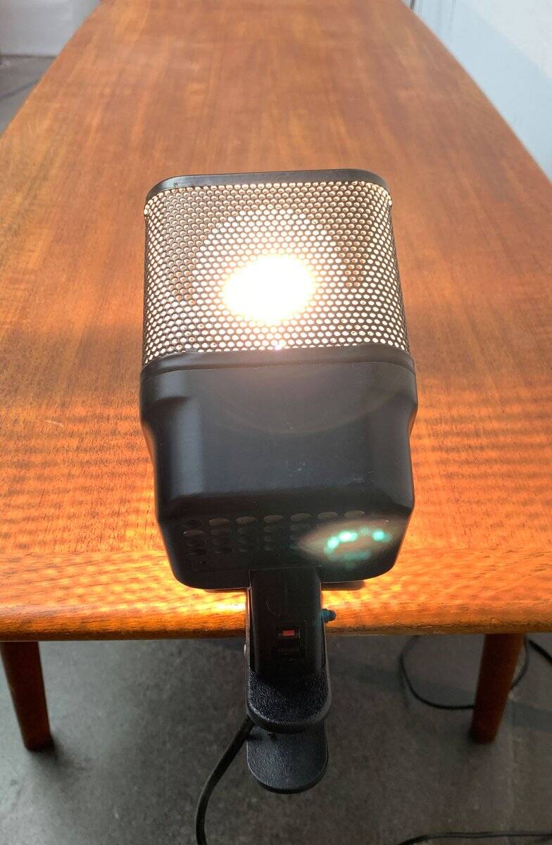 Postmodern mesh table lamp, 1980s