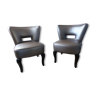 Pair armchairs art deco