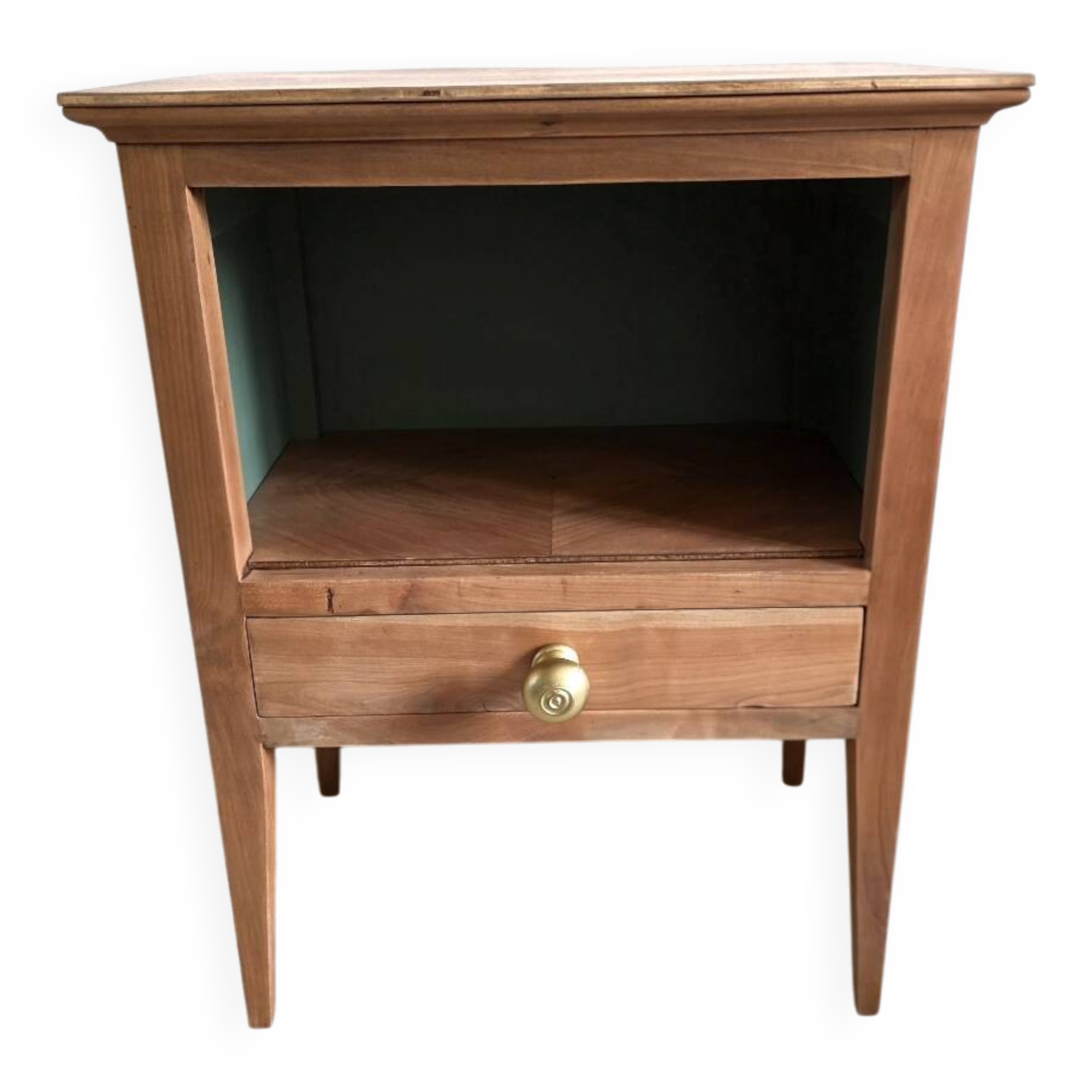 Antique spindle leg bedside table