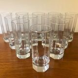 Glasses Aperitifs in transparent vintage glass Octime