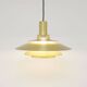 Lampe Jeka vintage danoise en laiton, Danemark années 1970