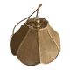 Suspension fleur rotin