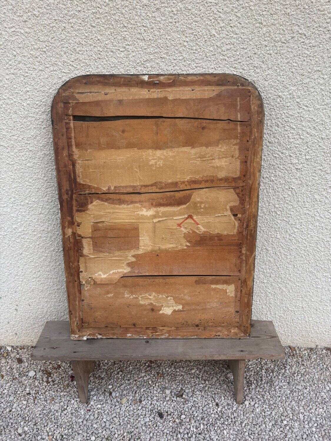 Miroir  Napoléon III bois ébonisé et dorure XIXe siècle