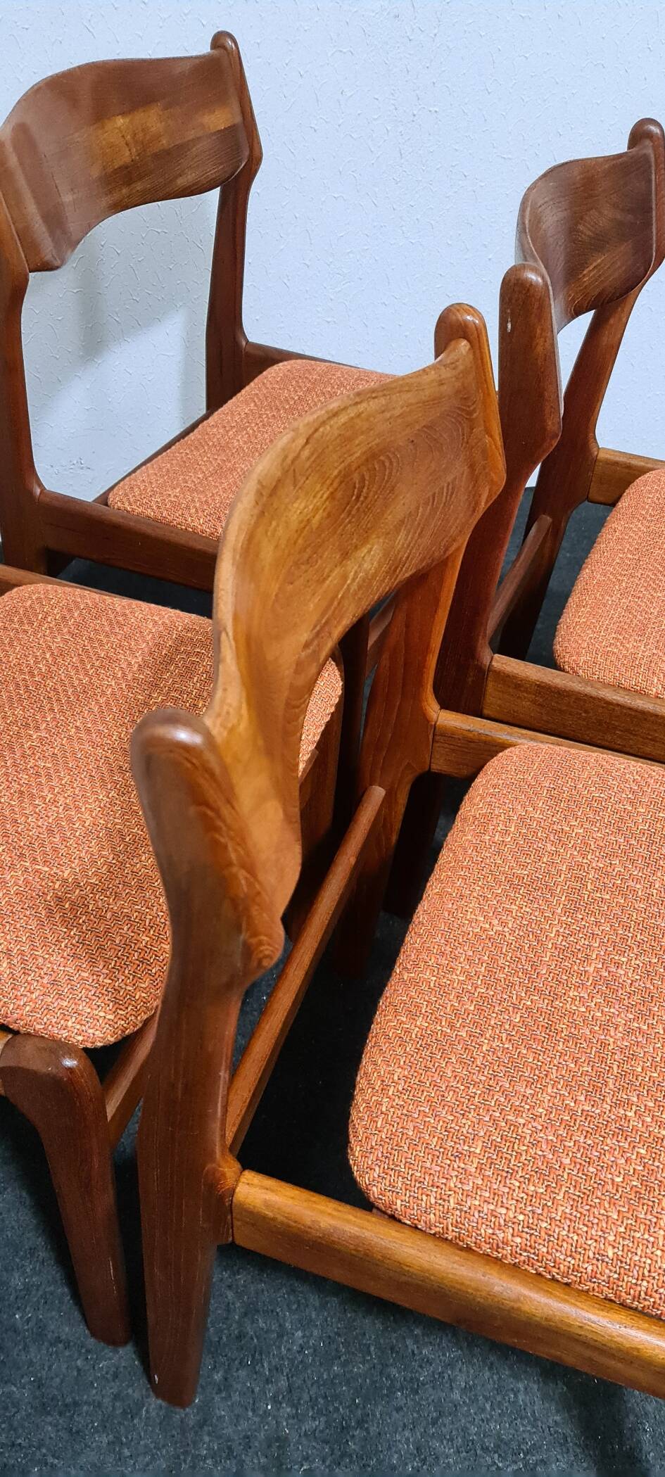 Chaises en teck vintage