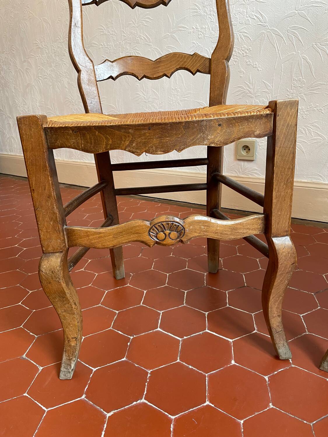 Pair of oak chairs