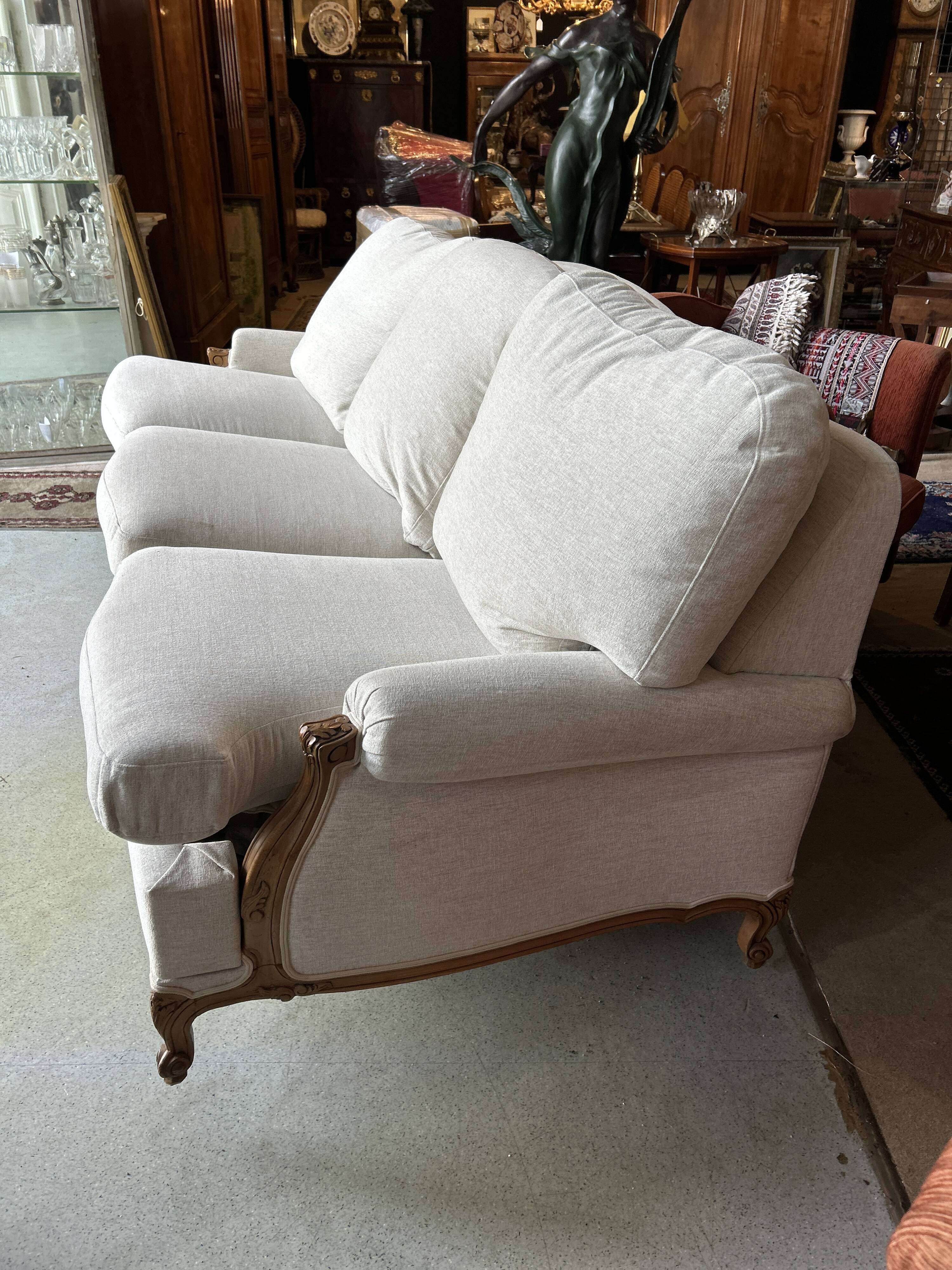 Large Louis XV style sofa bed