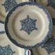 6 dessert plates ironstone J. Vieillard Bordeaux "Garland"