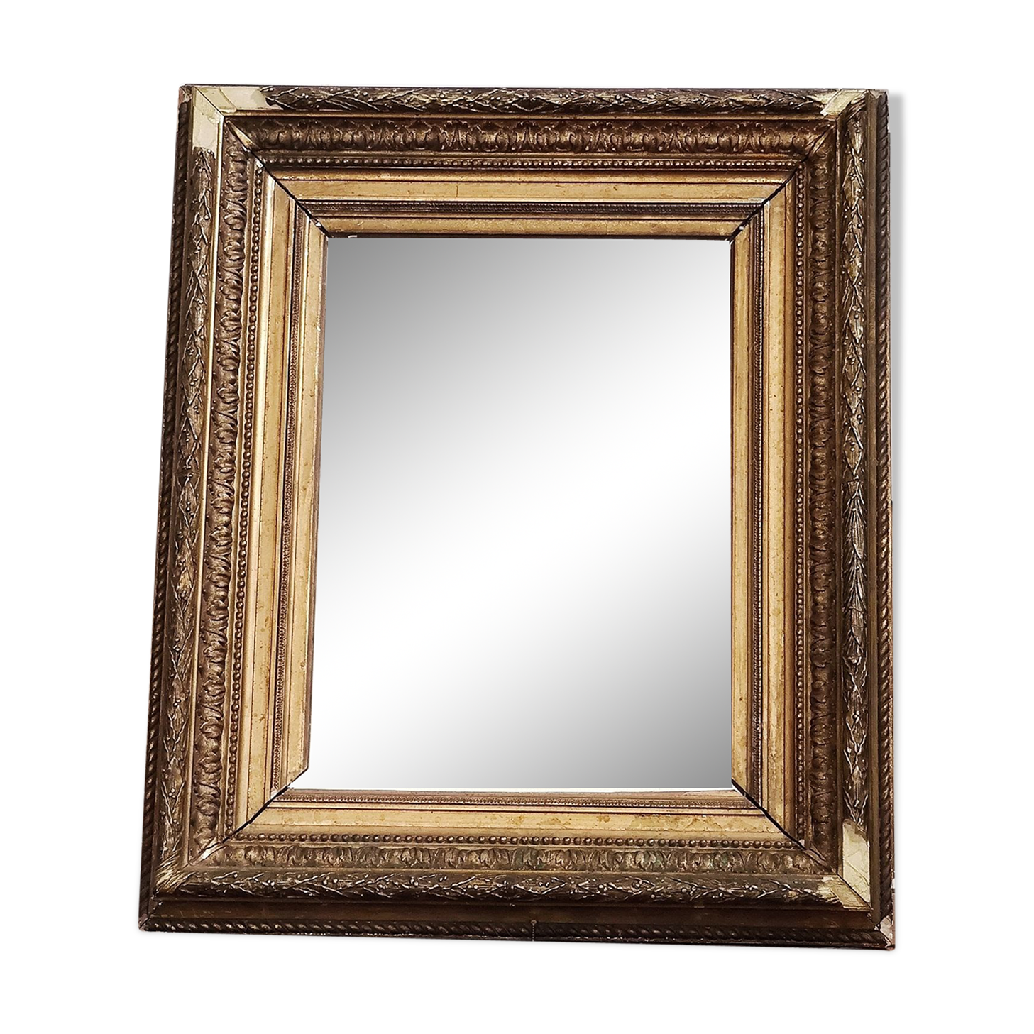 Barbizon-style gold leaf mirror