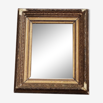 Barbizon-style gold leaf mirror