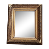 Miroir feuille d'or style barbizon