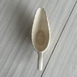 White slip gravy boat