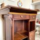 Counter, reception furniture in solid wood early twentieth century