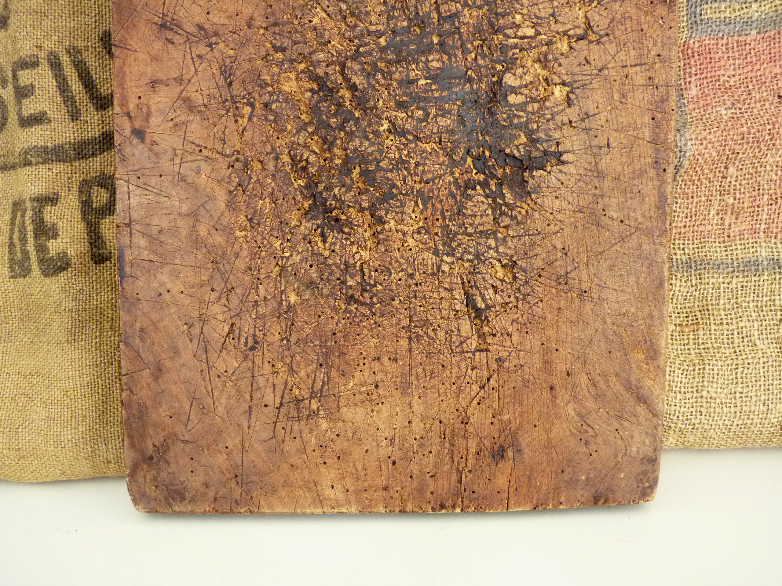 Cutting board, wooden cutting log