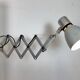 Industrial Grey Scissor Wall Lamp, 1960s