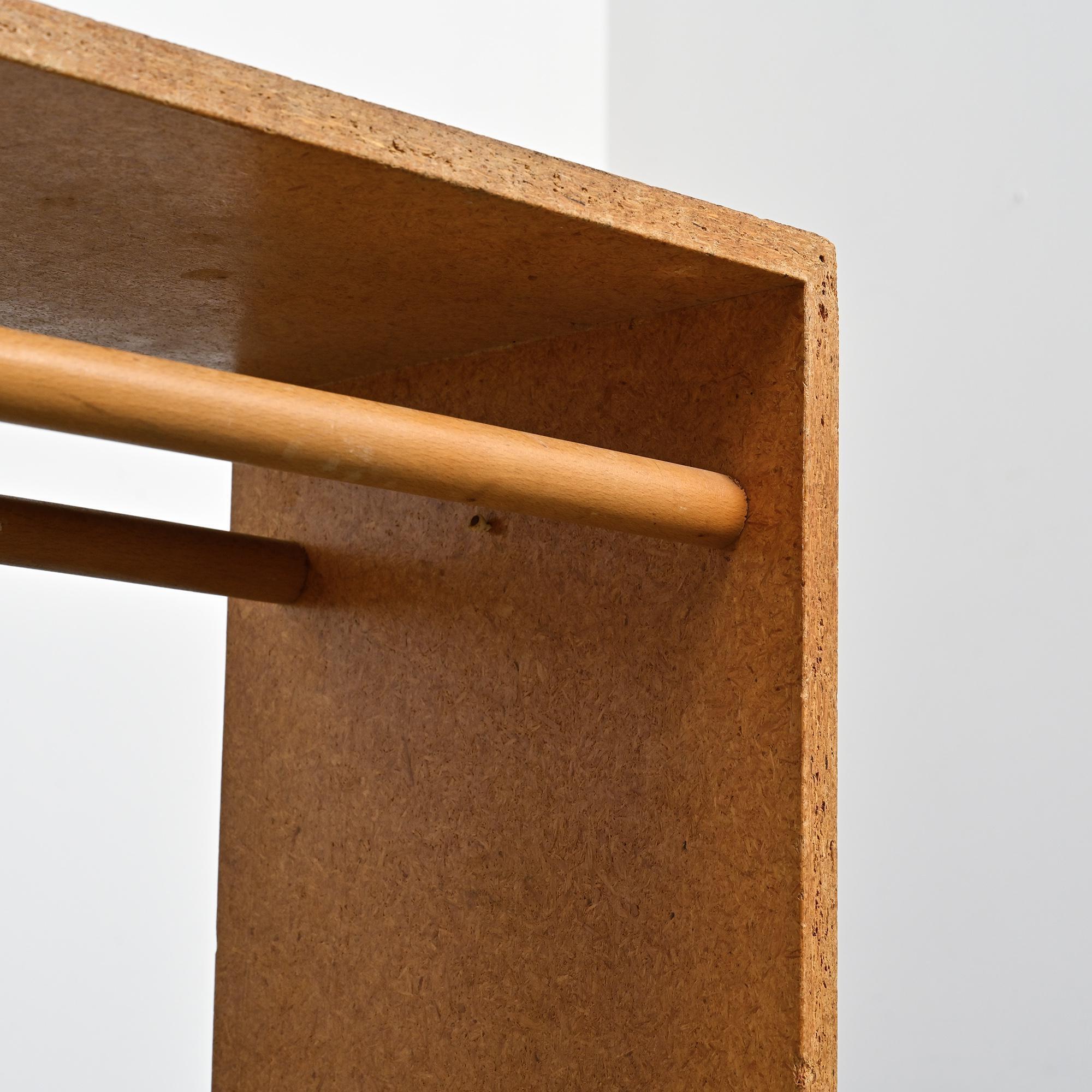 Stool in particle board by Max Bill, Ulm, around 1962