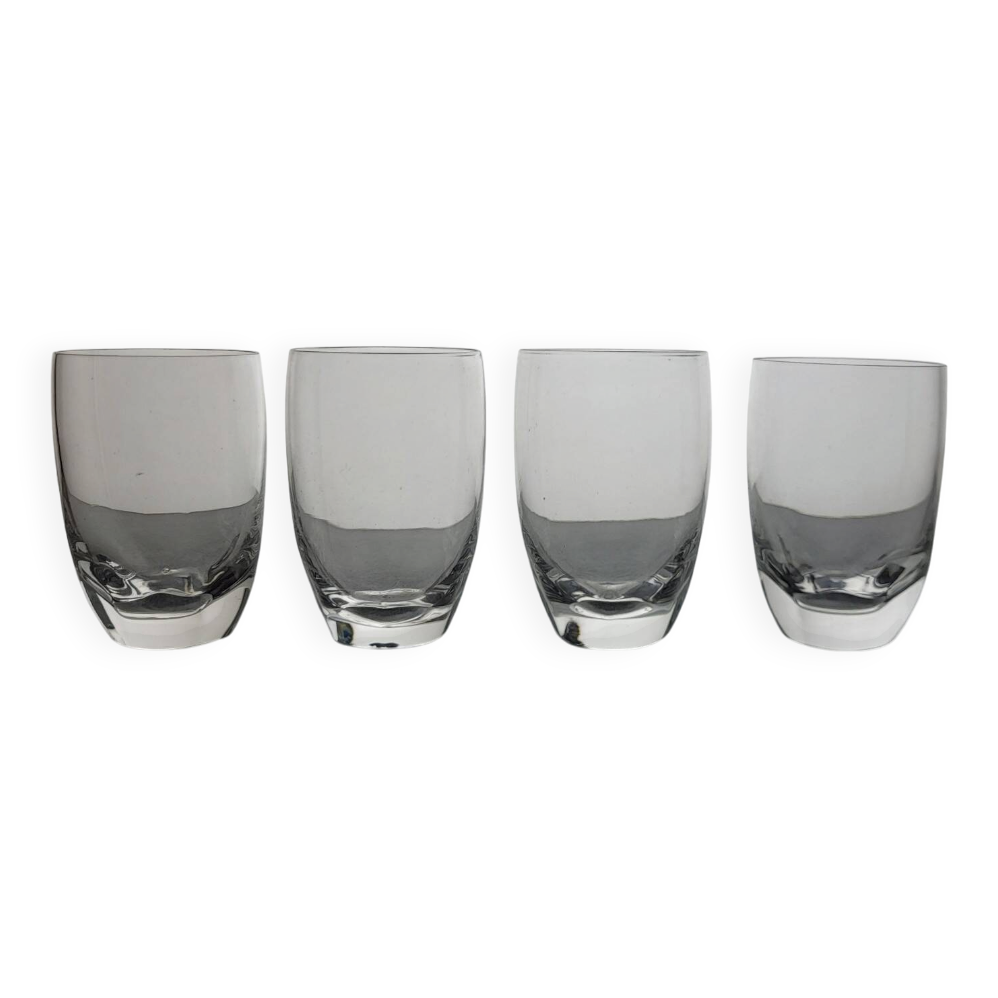 4 verres cristal Lalique modèle Highlands