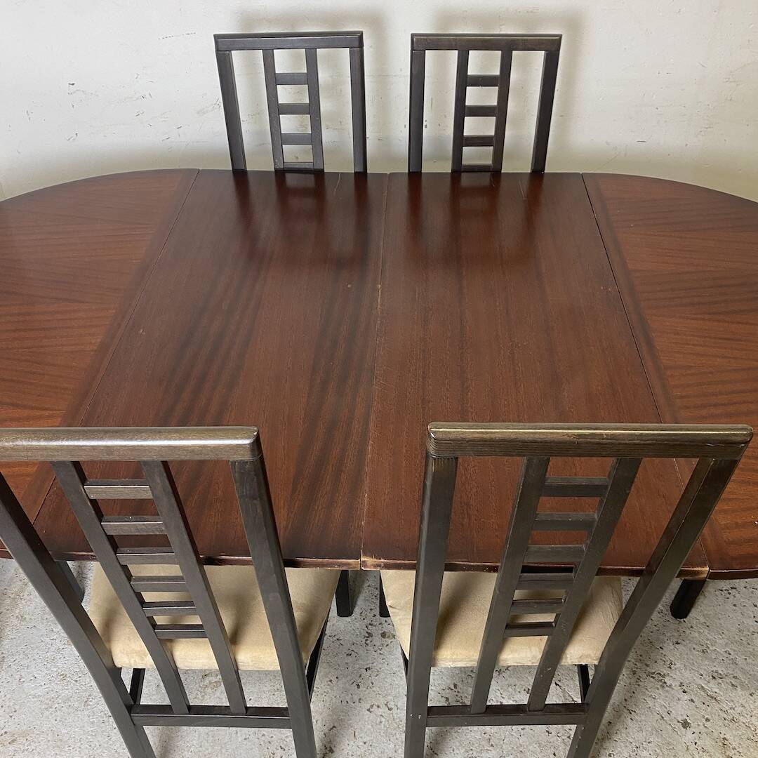 Dining room set extendable table and 6 chairs