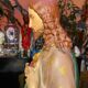 Large polychrome plaster statue of Jesus Christ