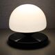 Lampe champignon en marbre et verre opalin