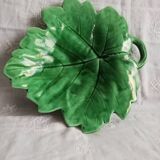 Dish "vine leaf" dabbling Sarreguemines vintage