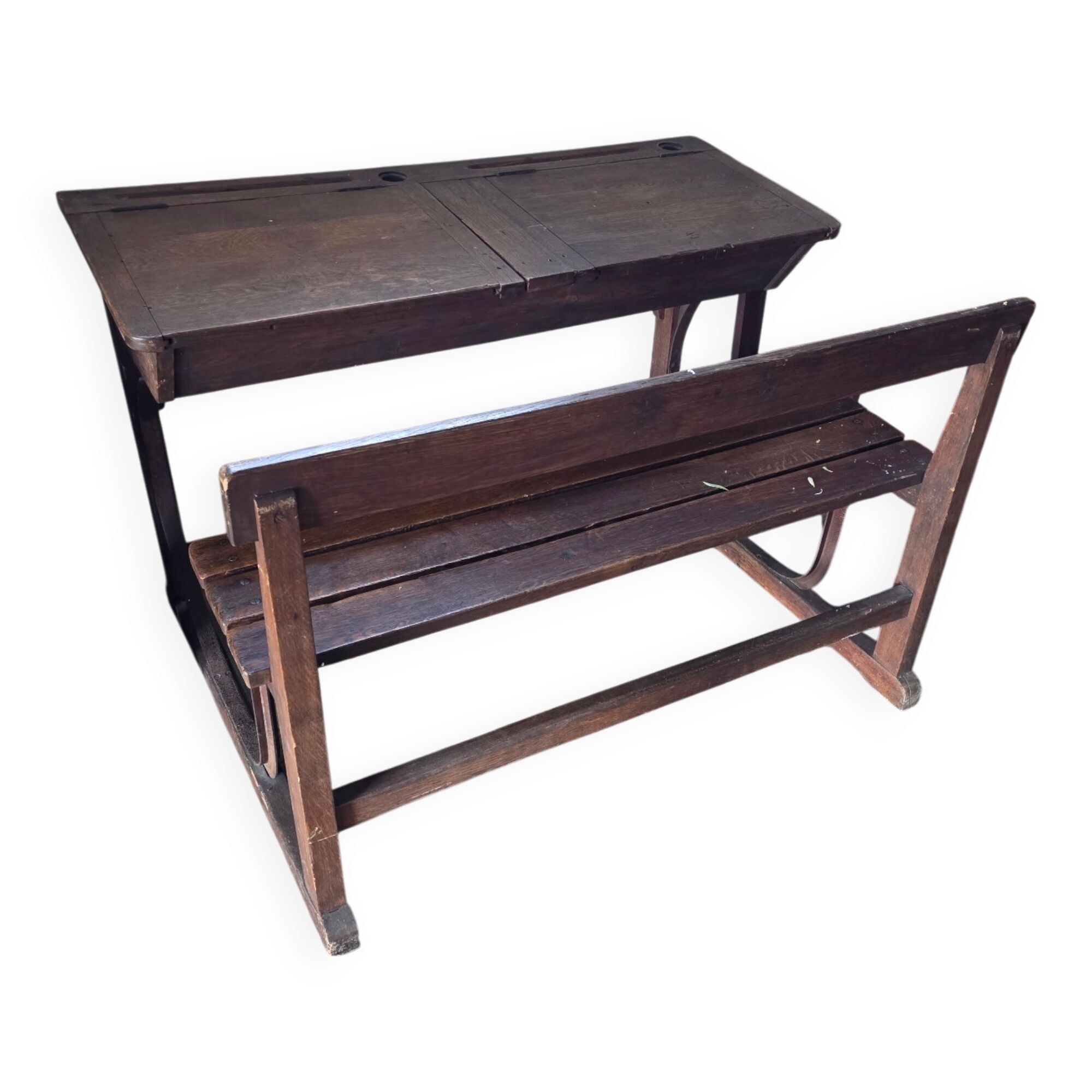 Bureau ancien d'écolier