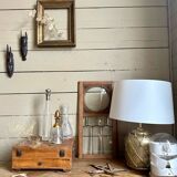 Glass and gilded bottle