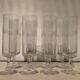 Lot de 8 flûtes en cristal ciselé années 50