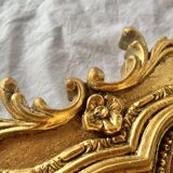 Ancien miroir en résine dorée - 43 x 68 cm