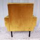 Vintage yellow velvet armchairs