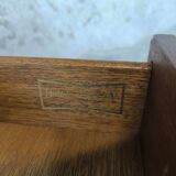 Large bedside table, vintage Scandinavian teak sofa end table