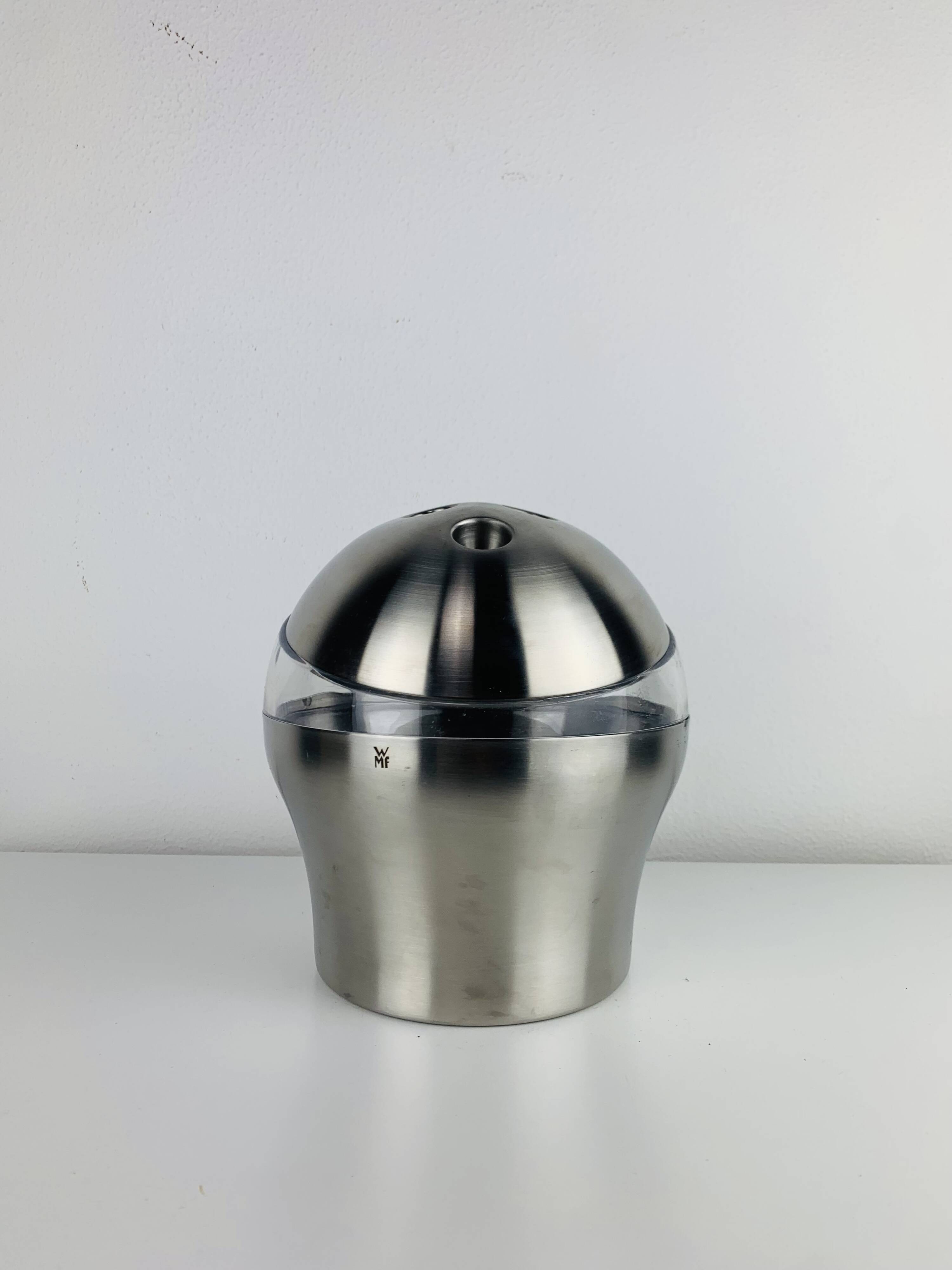 Stainless steel bowling ball ice bucket by WMF Cromargan