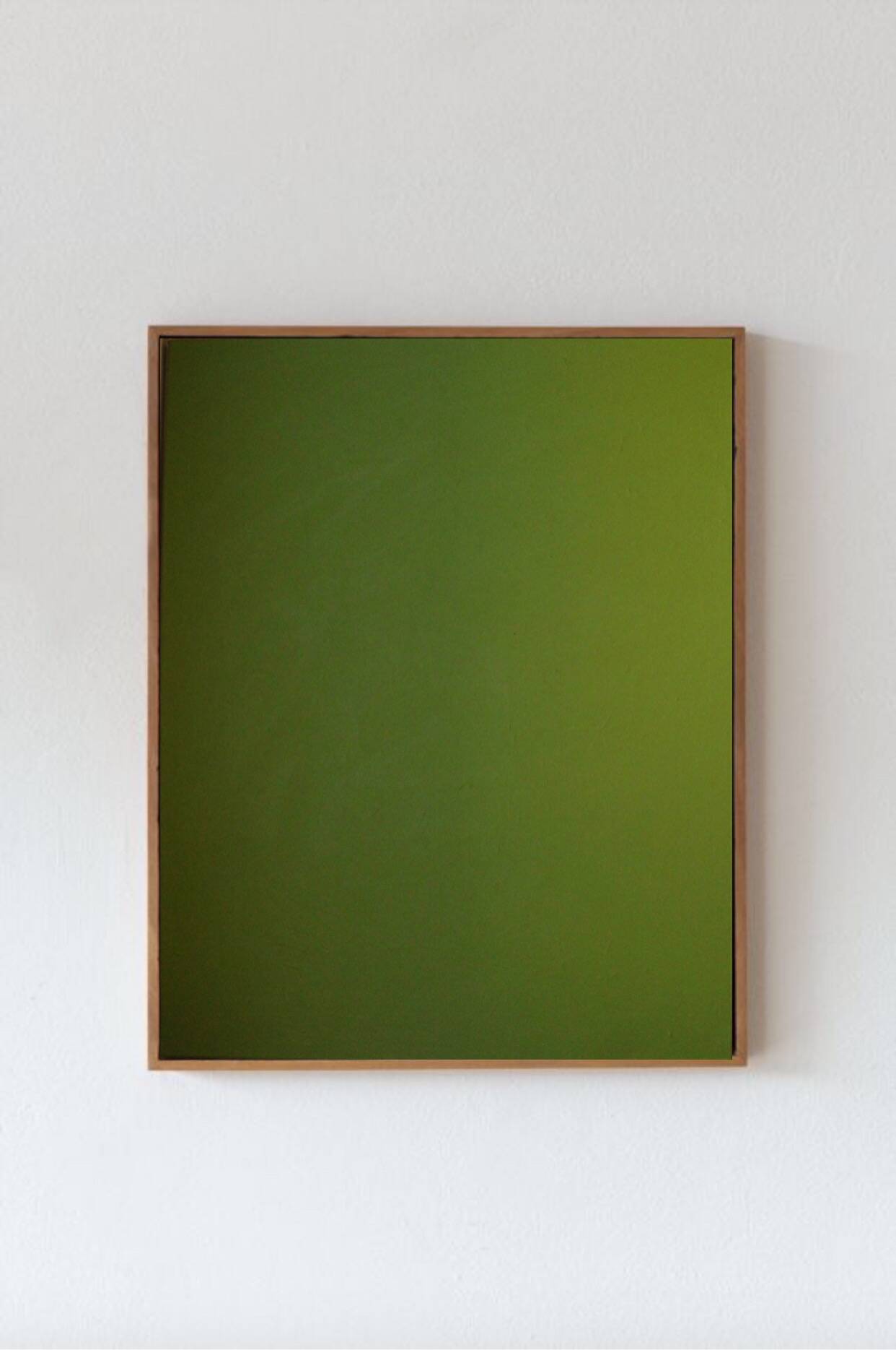 Abstract Monochrome anise green 100x81 cm