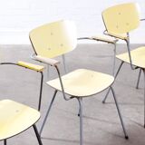 Set of 4 vintage industrial chairs